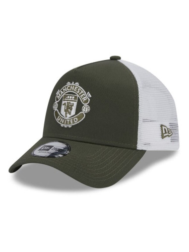 New Era SEASONAL EF TRUCKER MANCHESTER UNITED Мъжка шапка с козирка, зелено, размер