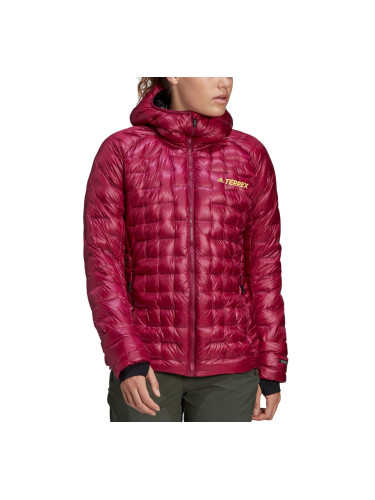 ADIDAS Terrex Icesky Hooded Down Jacket Burgundy