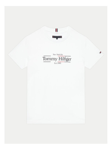 Tommy Hilfiger Тишърт Icon Print KB0KB09158 Бял Regular Fit