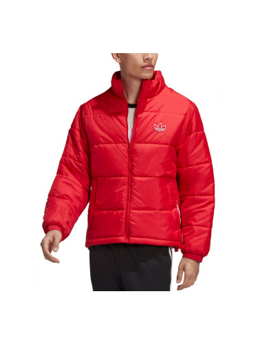 ADIDAS Padded Stand Collar Puffer Jacket Red