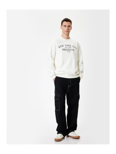 Koton Oversize Pocket Detailed Cotton Cargo Jeans