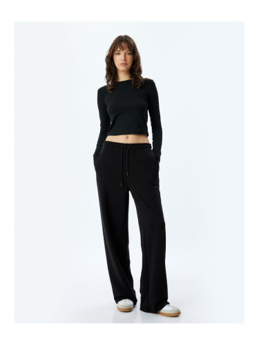 Koton Tracksuit Trousers Pocket Three Thread Raised