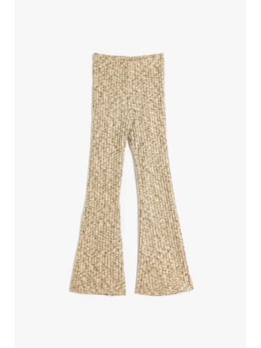 Koton Beige Melange Girl's Trousers