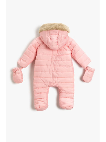 Koton Baby Girl Pink Coat