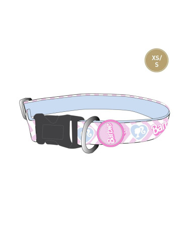 DOGS COLLAR XS/S BARBIE