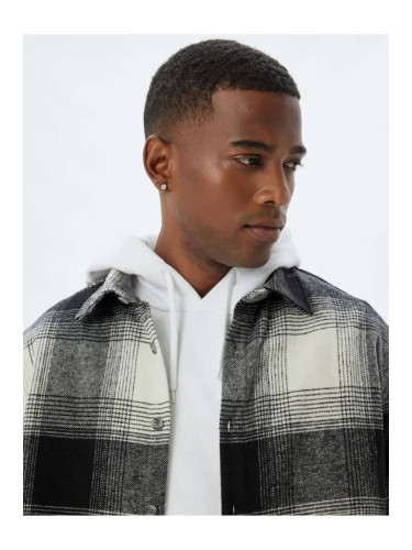 Koton Lumberjack Shirt Long Sleeve Cotton Blend