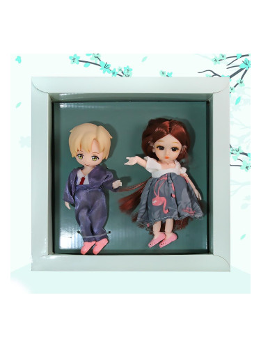 Детски подаръчен комплект с две кукли  Приятели 2381
