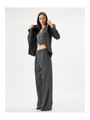 Koton Palazzo Trousers Wide Leg Normal Waist