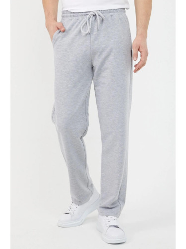 82904 Dewberry Straight Leg Relaxed Cut Mens Sweatpant-GREY