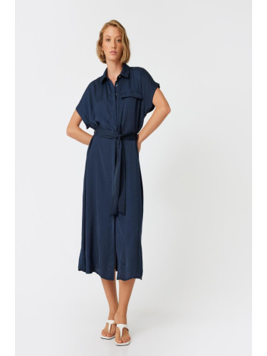 Koton Navy Blue Women's Dress