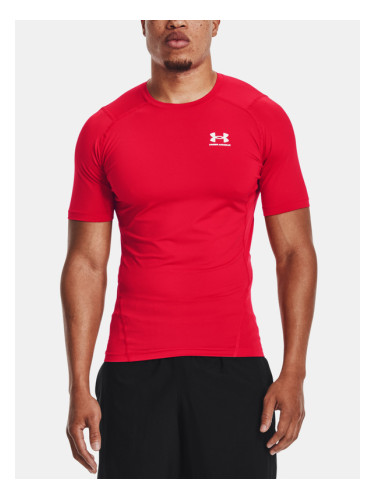 Under Armour UA HG Armour Comp SS T-shirt Cherven