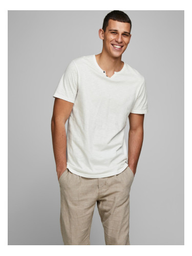 Jack & Jones Esplit Тениска Byal