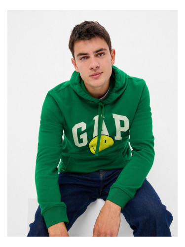 GAP Gap & Smiley® Sweatshirt Zelen