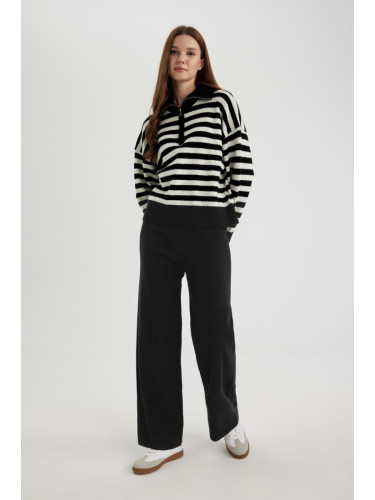 DEFACTO Straight Fit Knitwear Trousers