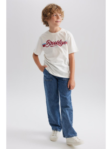 DEFACTO Boy's Wide Leg Jean Trousers