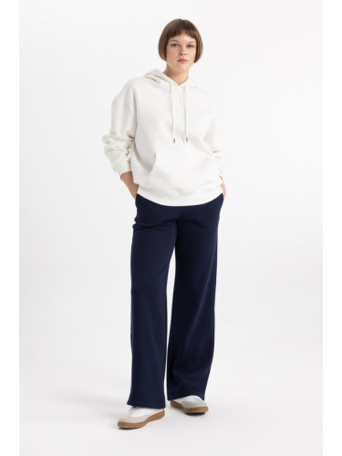 DEFACTO Straight Fit High Waist Thick Sweatpants with Pockets