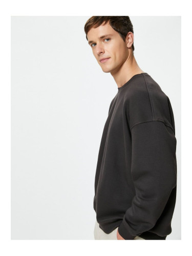 Koton Basic Sweatshirt Relaxed Fit Crew Neck Long Sleeve