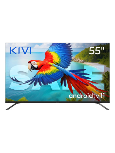 55", UHD, Android TV 11, Black, 60 Hz, AV1, Sound 2x12W, 82 kWh/1000h,