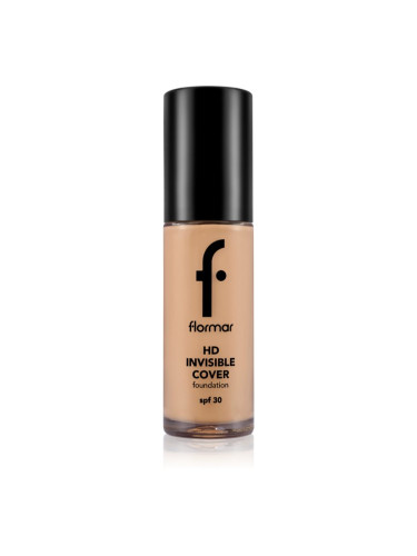 flormar HD Invisible Cover Foundation лек фон дьо тен с озаряващ ефект SPF 30 цвят 090 Golden Natural 30 мл.