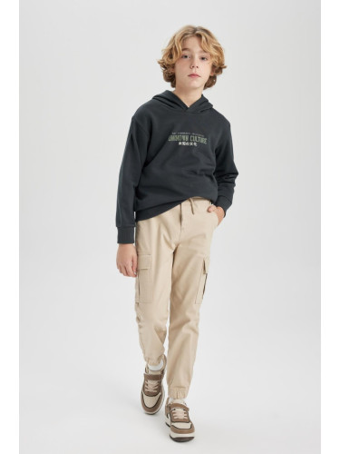 DEFACTO Boy's Cargo Jogger Gabardine Trousers