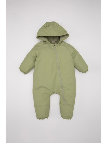 DEFACTO Baby Boy Waterproof Hooded Zippered Overalls Coat