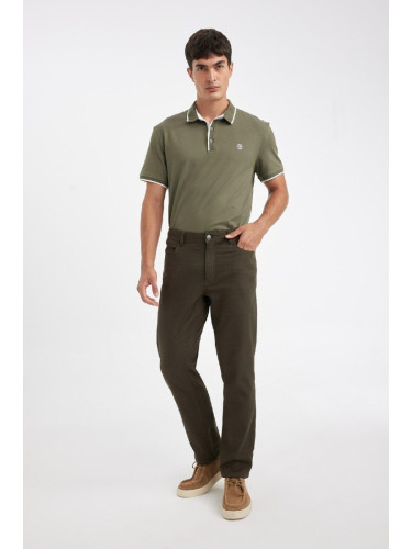 DEFACTO Basic Straight Leg Trousers with Pockets