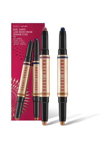 Bobbi Brown Holiday Dual-Ended Long-Wear Cream Shadow Stick Set подаръчен комплект за очи 2 бр.