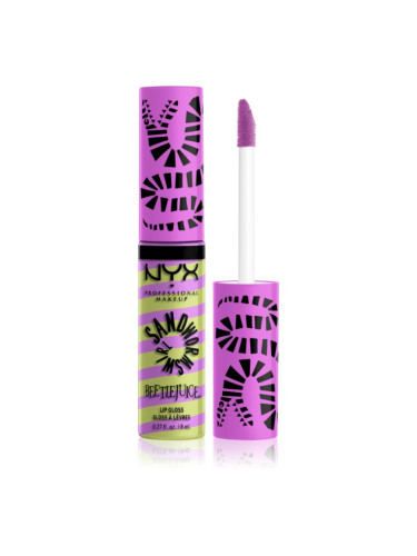 NYX Professional Makeup Beetlejuice Sandworm Swirl блестящ гланц за устни цвят 02 Purple 8 мл.