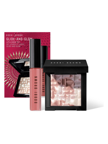 Bobbi Brown Holiday Glide-and-Glow Lip & Cheek Set подаръчен комплект (за перфектен външен вид)