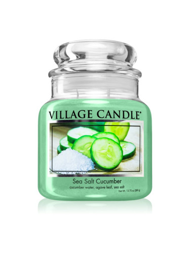 Village Candle Sea Salt Cucumber ароматна свещ 389 гр.