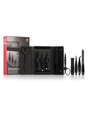 Zwilling Premium Black комплект за маникюр (за мъже)