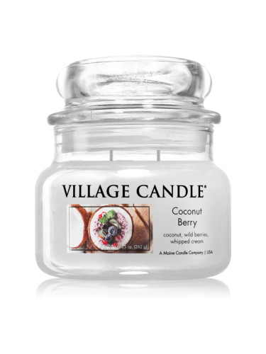 Village Candle Coconut Berry ароматна свещ 262 гр.