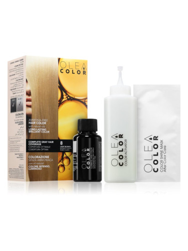 Oleacolor перманентната боя за коса цвят 8 Light Blonde 1 бр.