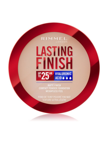 Rimmel Lasting Finish 25H компактна пудра SPF 20 цвят 004 Rose Ivory 7 гр.