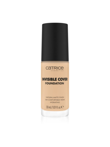 Catrice Invisible Cover Foundation течен покривен фон дьо тен с матиращ ефект цвят 010W 30 мл.