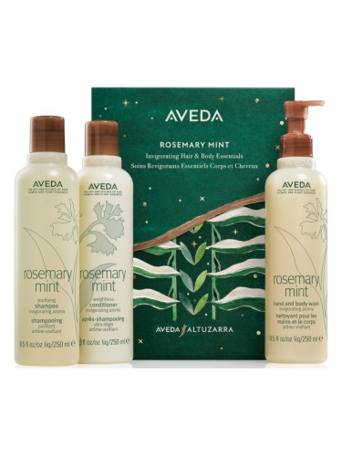 Aveda Holiday Rosemary Mint Invigorating Essentials подаръчен комплект (за тяло и коса)