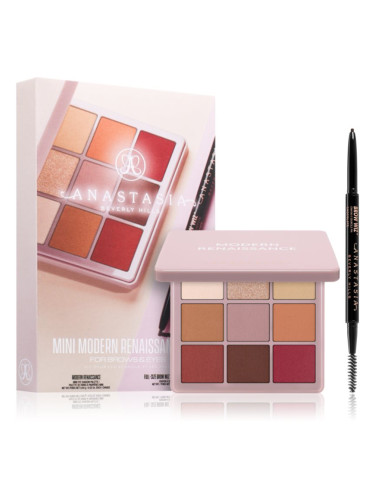 Anastasia Beverly Hills Mini Modern Renaissance Set подаръчен комплект за очи и вежди цвят Medium Brown Pencil