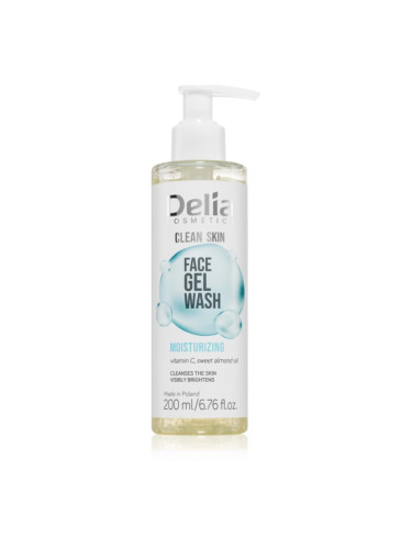 Delia Cosmetics Clean Skin овлажняващ почистващ гел за лице 200 мл.