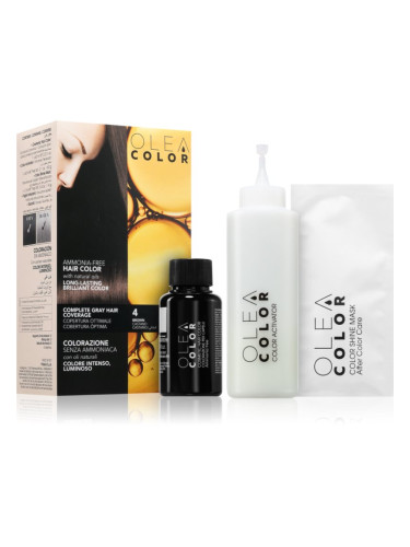 Oleacolor перманентната боя за коса цвят 4 Brown 1 бр.
