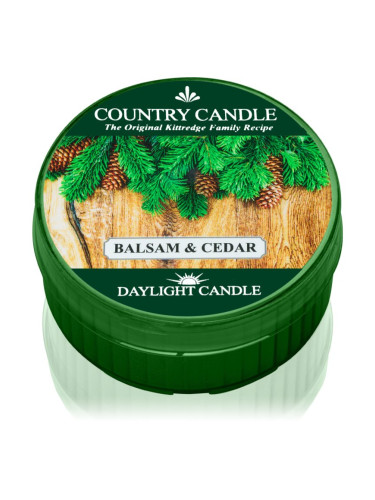 Country Candle Balsam & Cedar чаена свещ 42 гр.