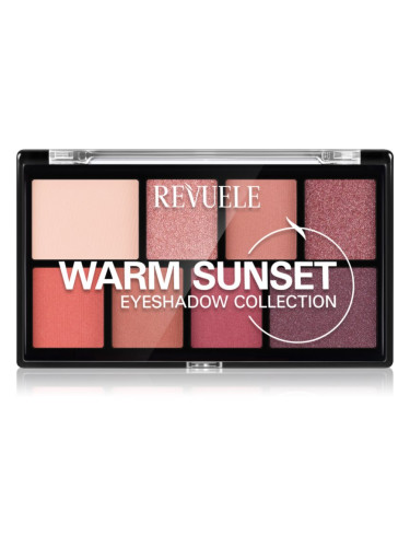 Revuele Eyeshadow Collection палитра от сенки за очи цвят Warm Sunset 15 гр.