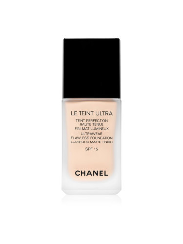 Chanel Le Teint Ultra дълготраен матиращ фон дьо тен SPF 15 цвят 22 Beige Rosé 30 мл.