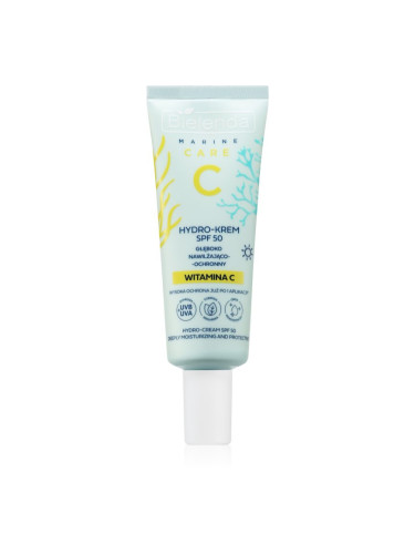 Bielenda C Marine Care Hydro-cream deeply moisturizing and protective SPF 50 хидратиращ и защитен крем с витамин С SPF 50 40 мл.