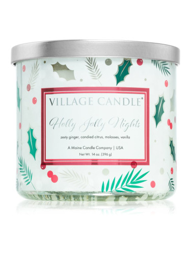 Village Candle Holly Jolly Nights ароматна свещ 396 гр.