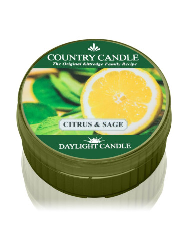 Country Candle Citrus & Sage чаена свещ 42 гр.