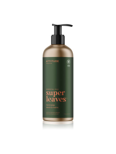 Attitude Super Leaves Essentials натурален сапун за ръце Patchouli & Black Pepper 473 мл.