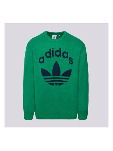 Adidas Суитчър Knit Crewneck мъжки Дрехи Суичъри JN5966 Зелен