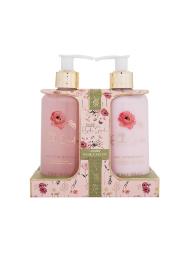 Baylis & Harding Royale Garden Luxury Hand Care Set Подаръчен комплект лосион за тяло Royale Garden Rose, Poppy & Vanilla 300 ml + сапун за ръце Royale Garden Rose, Poppy & Vanilla 300 ml увредена опаковка