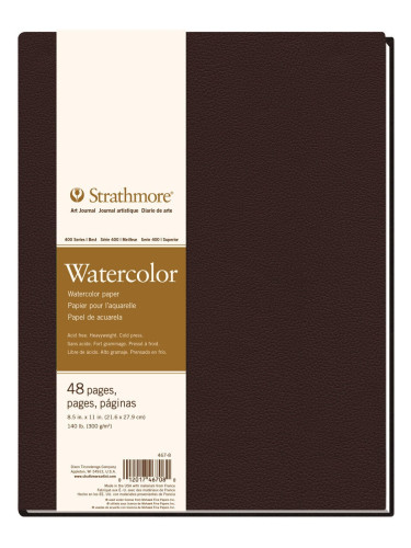 Strathmore Serie 400 Cold Press Watercolour Hardbound Book Скицник 28 x 22 cm 300 g