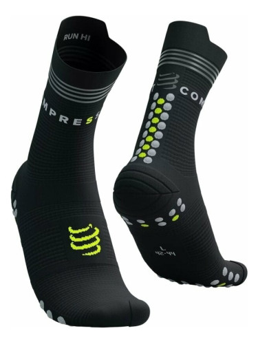 Compressport Pro Racing v4.0 Run High Black/Fluo Yellow T3 Чорапи за бягане